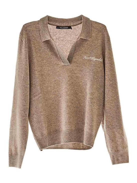  칼라거펠트 스웨터 246W2180766 Beige