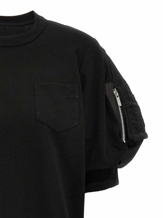  사카이 반팔 티셔츠 SCW239002 Black - SACAI