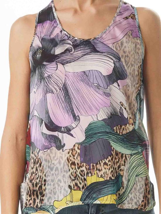 25SS 저스트까발리 민소매 티셔츠 78PAH640NS594MS3 Multicolour - JUST CAVALLI