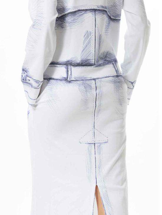  모스키노 트렌치 코트 251D046204423001 Multicolour - MOSCHINO