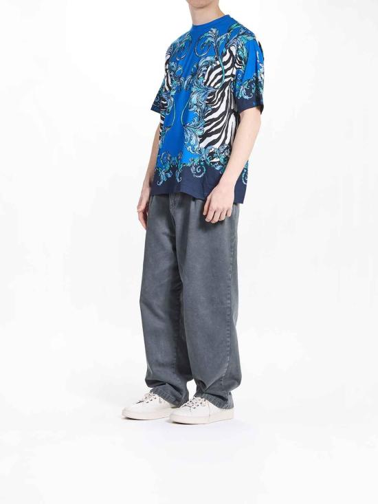 25SS 베르사체 반팔 티셔츠 78GAH6XAJS464288 Multicolour - VERSACE