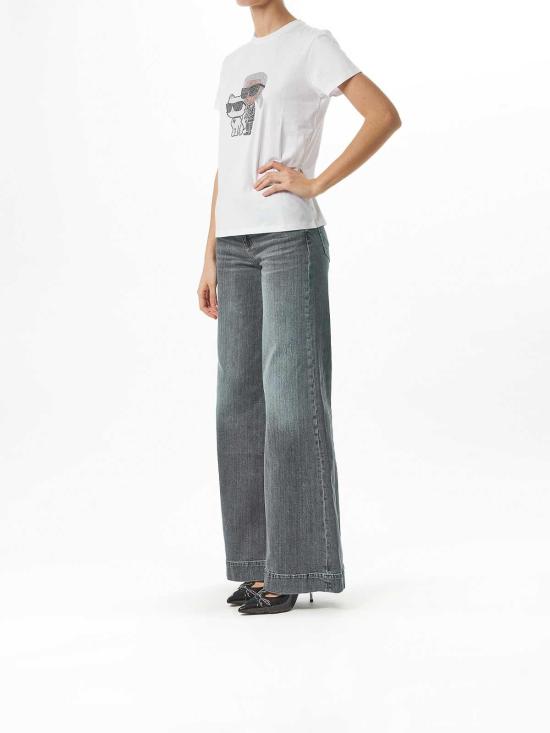  칼라거펠트 반팔 티셔츠 A1W17131100 White - KARL LAGERFELD