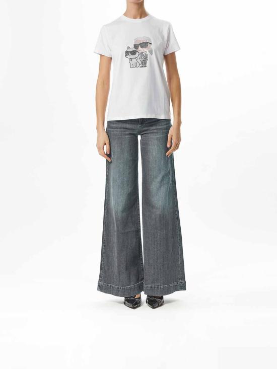  칼라거펠트 반팔 티셔츠 A1W17131100 White - KARL LAGERFELD