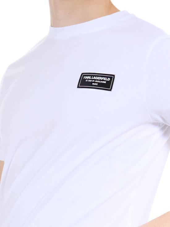 25SS 칼라거펠트 반팔 티셔츠 KM75505255222410 White - KARL LAGERFELD