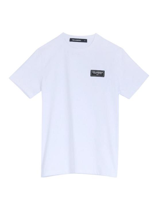 25SS 칼라거펠트 반팔 티셔츠 KM75505255222410 White
