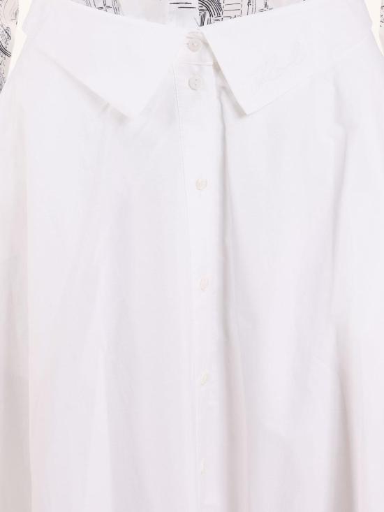 25SS 칼라거펠트 미디 스커트 A2W12005100 White - KARL LAGERFELD