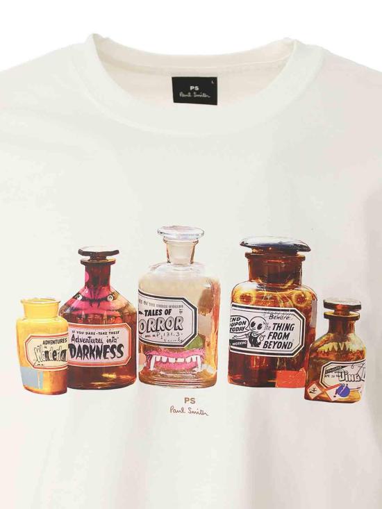  PS 바이 폴스미스 반팔 티셔츠 M2R011RMP444201 White - PS BY PAUL SMITH