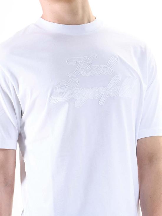 25SS 칼라거펠트 반팔 티셔츠 KM75513355222510 White - KARL LAGERFELD
