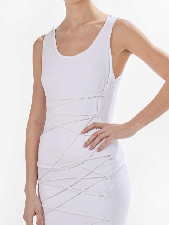  모스키노 원피스 251D041404451001 White - MOSCHINO