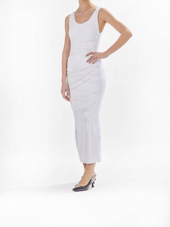  모스키노 원피스 251D041404451001 White - MOSCHINO