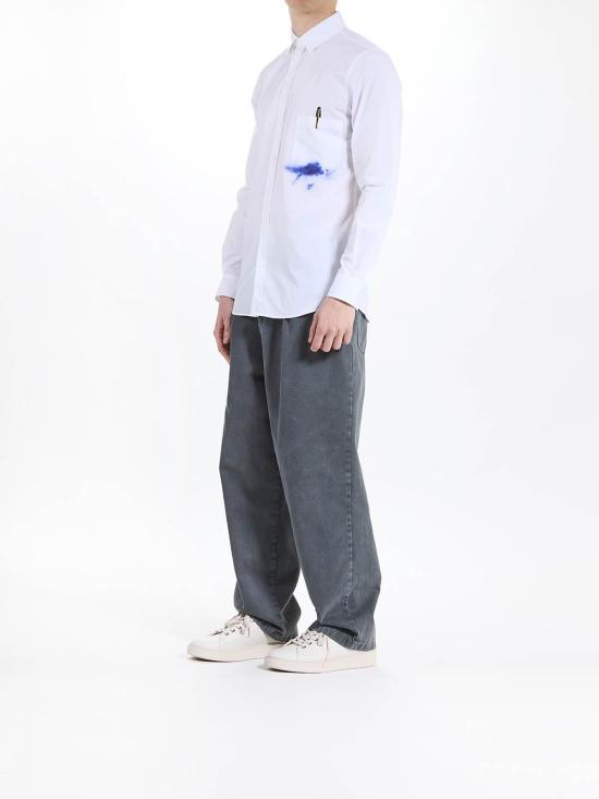  모스키노 긴팔 셔츠 23902351001 White - MOSCHINO