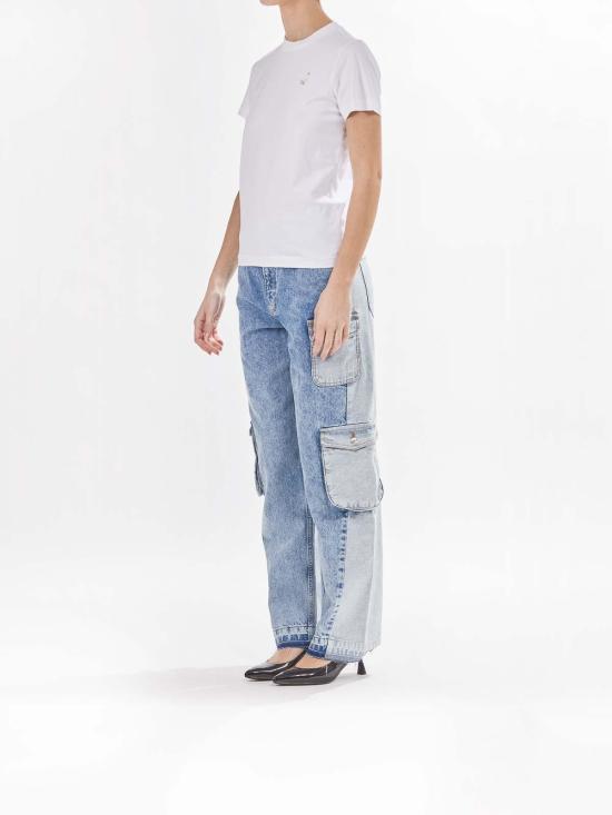  모스키노 반팔 티셔츠 71405413001 White - MOSCHINO