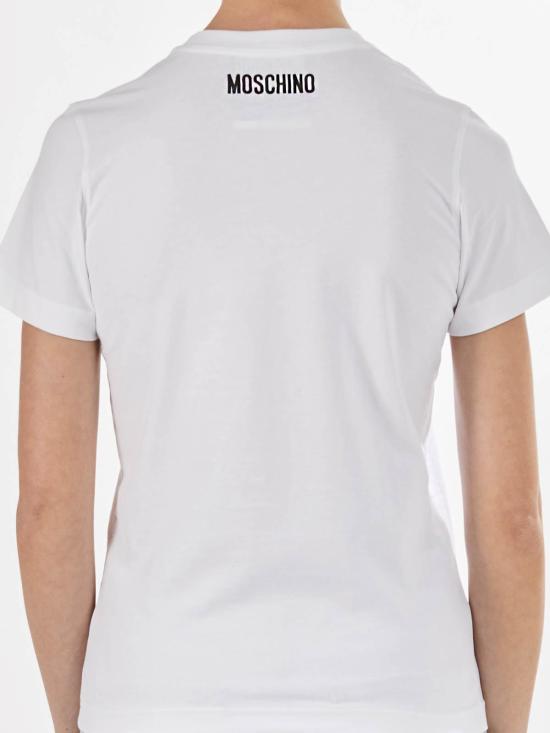  모스키노 반팔 티셔츠 71405413001 White - MOSCHINO