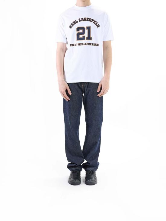 25SS 칼라거펠트 반팔 티셔츠 KM75514755222510 White - KARL LAGERFELD