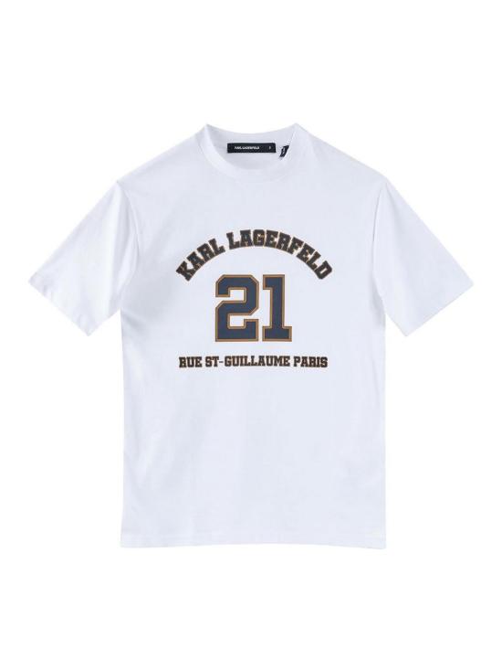 25SS 칼라거펠트 반팔 티셔츠 KM75514755222510 White
