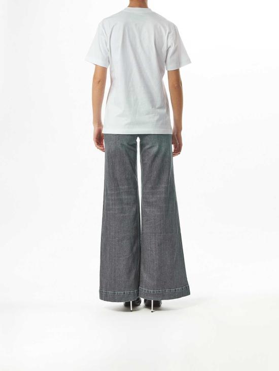  모스키노 반팔 티셔츠 251D070104411001 White - MOSCHINO