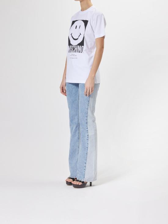  모스키노 반팔 티셔츠 71605411001 White - MOSCHINO