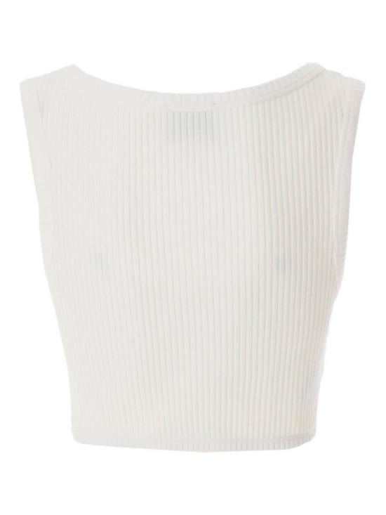  모스키노 민소매 티셔츠 81487660001 White - MOSCHINO