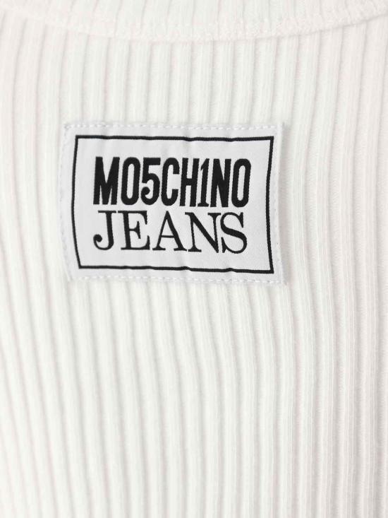  모스키노 민소매 티셔츠 81487660001 White - MOSCHINO