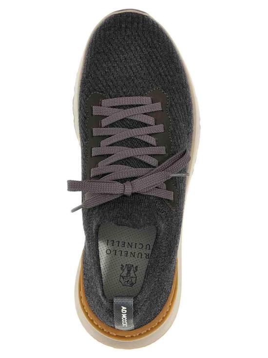 26FW 브루넬로 쿠치넬리 스니커즈 MZUWLBO253CBB82 Grey - BRUNELLO CUCINELLI
