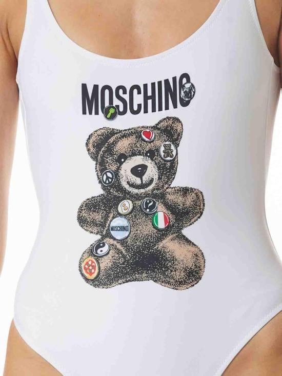  모스키노 숏 원피스 251D420204751001 White - MOSCHINO