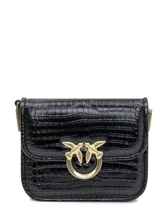 25FW 핑코 숄더백 104297A2OH Z99V NERO LIMOUSINE GOLD