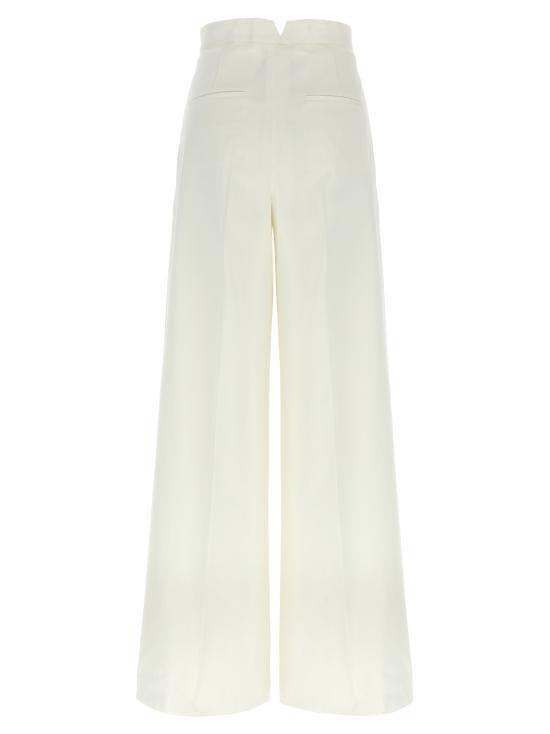 25SS 막스마라 스트레이트 팬츠 2511781012600001 White - MAX MARA