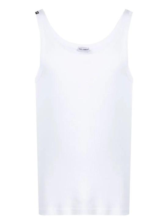 25FW 돌체앤가바나 민소매 티셔츠 M8C19JONN96 W0800 BIANCO OTTICO