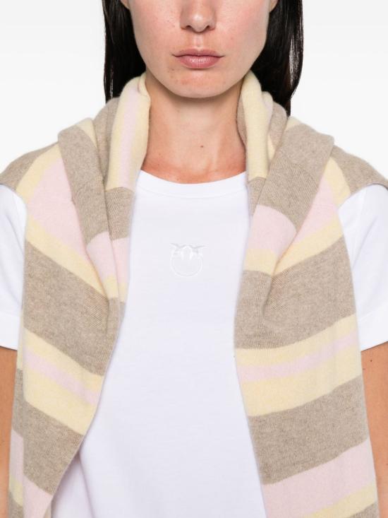 25FW 핑코 반팔 티셔츠 100355 A2RDZ04 White - PINKO