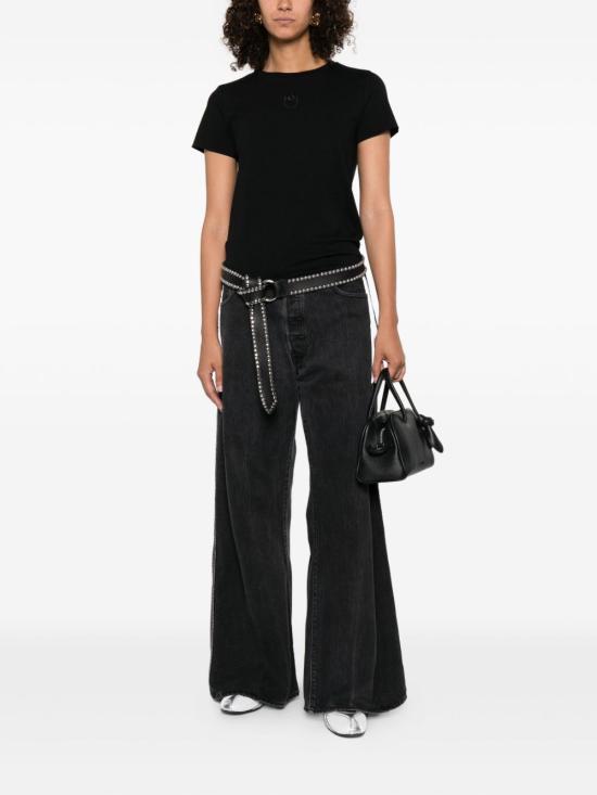 25FW 핑코 반팔 티셔츠 100355 A2RDZ99 Black - PINKO