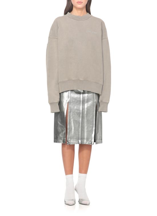 25FW 디 아티코 긴팔 티셔츠 251WCF00021 JJJ067AA183 Grey - THE ATTICO