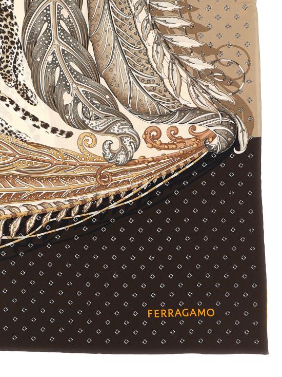 25FW 살바토레 페라가모 머플러/스카프 785658VERDEMARRONE - SALVATORE FERRAGAMO
