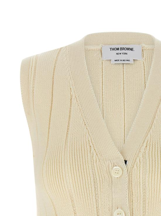 25FW 톰브라운 베스트 FKV217AY1024100 - THOM BROWNE