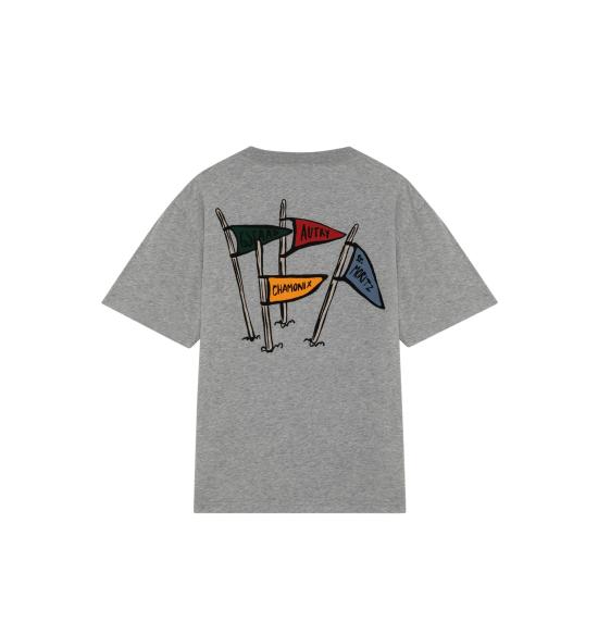 25FW 오트리 반팔 티셔츠 TSPXU3CD DK MEL - AUTRY