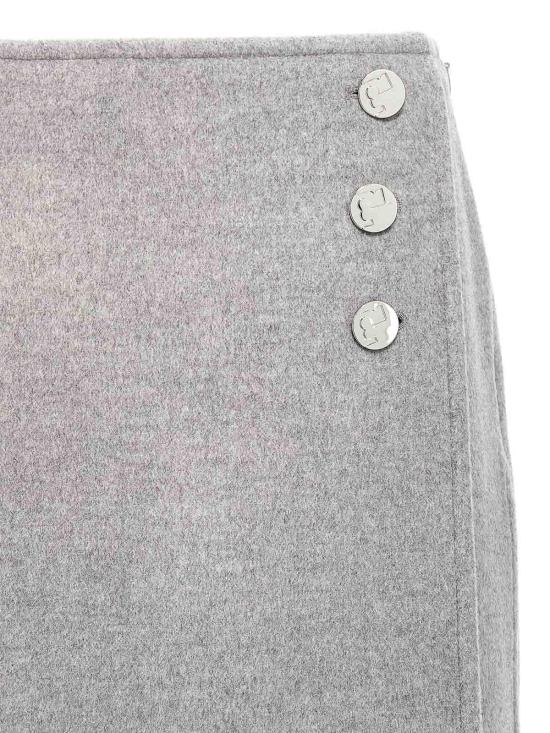 25FW 토리버치 숏 스커트 164407030 Grey - TORY BURCH