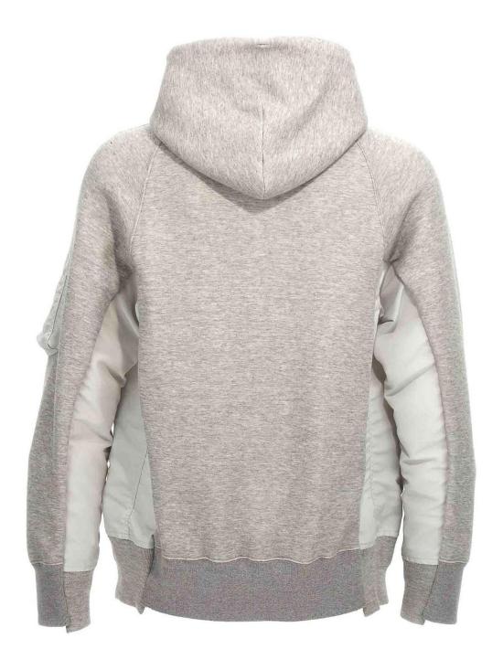  사카이 후드 티셔츠 SCM219381 Grey - SACAI