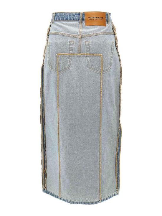 25FW 베트멍 미디 스커트 WA65SK870NLIGHTBLUE Light Blue - VETEMENTS