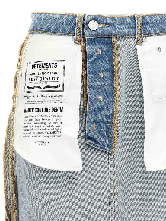 25FW 베트멍 미디 스커트 WA65SK870NLIGHTBLUE Light Blue - VETEMENTS