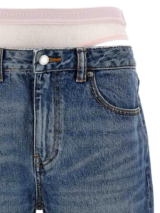  알렉산더 왕 스트레이트 팬츠 4DC4244440473 Light Blue - ALEXANDER WANG