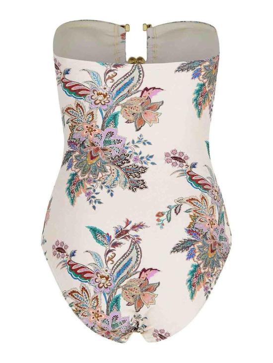 25FW 짐머만 숏 원피스 4217WSS251CREAMMULTI Cream - ZIMMERMANN