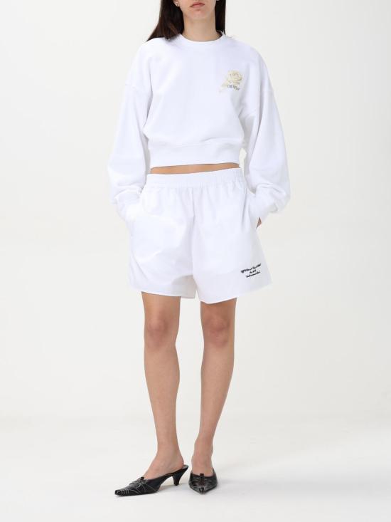 25SS 오프화이트 스웨터 OWBA079S25FLE001 0110 White - OFF WHITE