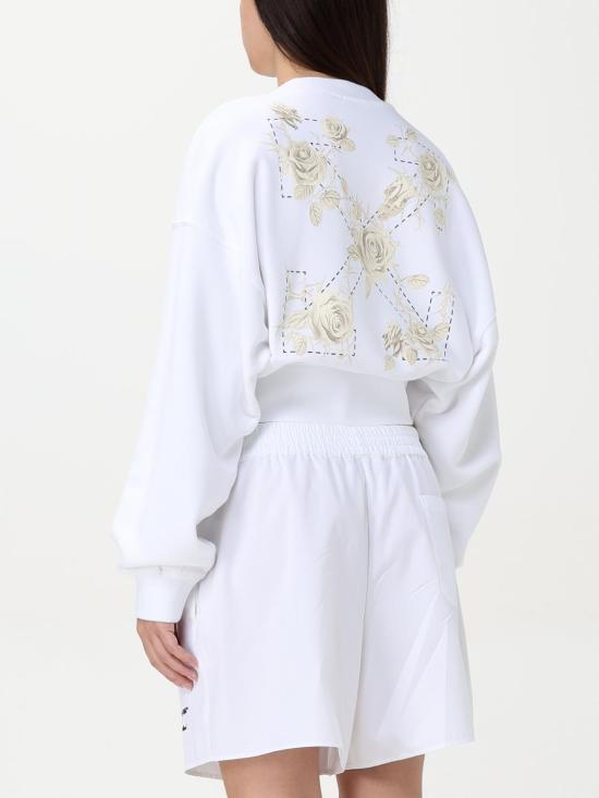 25SS 오프화이트 스웨터 OWBA079S25FLE001 0110 White - OFF WHITE