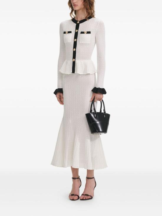 25FW 셀프 포트레이트 미디 원피스 PF25092MWHITE DOM - SELF PORTRAIT