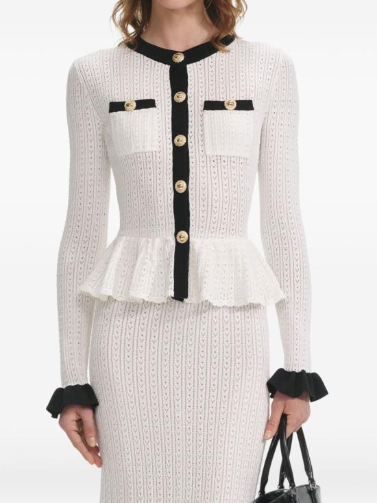 25FW 셀프 포트레이트 미디 원피스 PF25092MWHITE DOM - SELF PORTRAIT