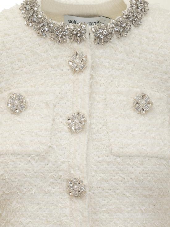 25FW 셀프 포트레이트 가디건 AW25028JC CREAM - SELF PORTRAIT