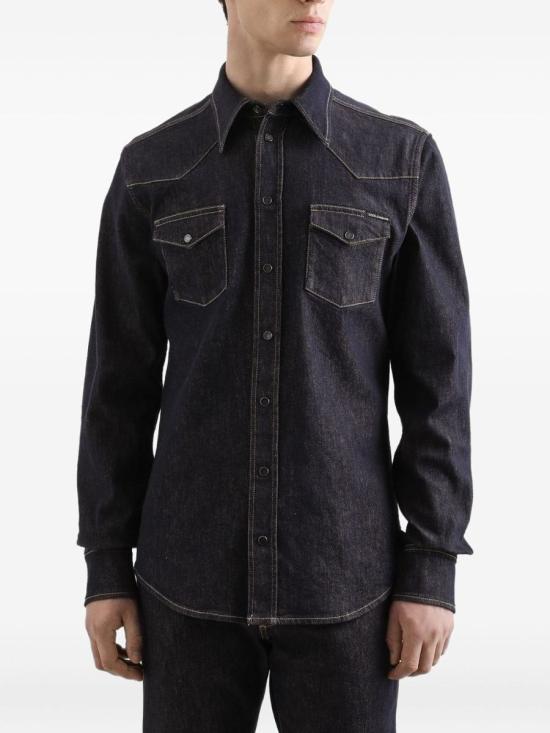 25FW 돌체앤가바나 긴팔 셔츠 G5JC8DG8NH9S9001 BLUE - DOLCE & GABBANA