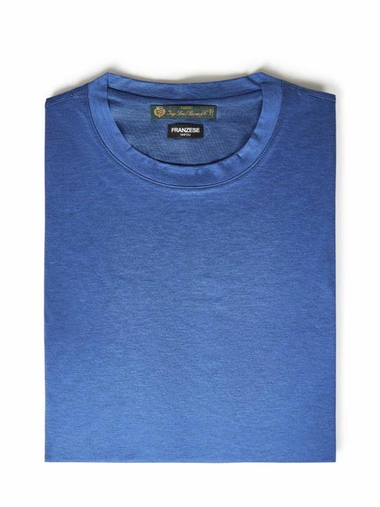 25FW 프랜지스 콜렉션 반팔 티셔츠 FRATH09AZZURRO CLEAR BLUE - FRANZESE COLLECTION