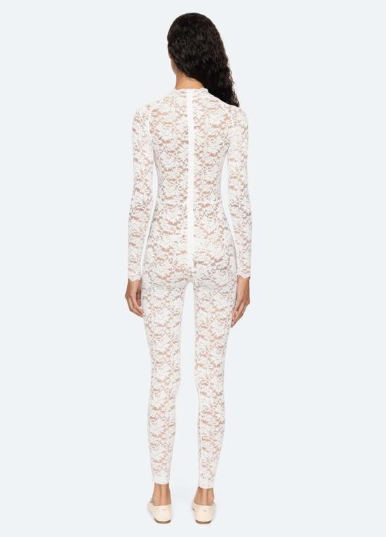  씨뉴욕 바디수트 티셔츠 AW25 408WEB CREAM - SEA NY