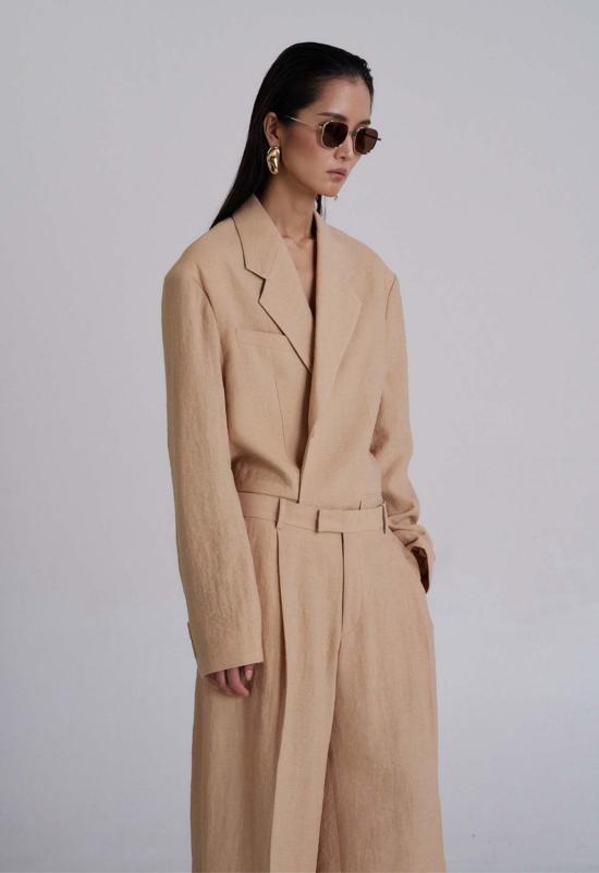  더 엔케이씨 스토어 수트 자켓 Nkc 스토어 리넨 블레이저 탄