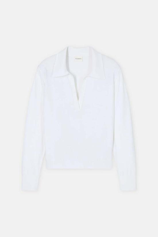  클로즈드 긴팔 티셔츠 닫힌 폴로 롱슬리브 탑 - CLOSED